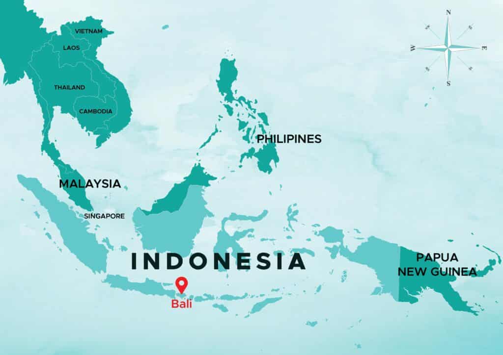 bali carte monde